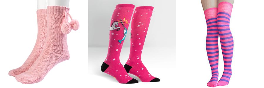 pink socks womens